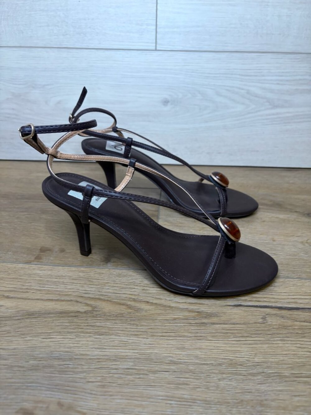 DV by Dolce Vita Cella Heeled Sandals in Brown Size 7